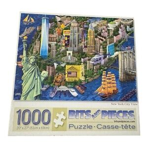 Bits and Pieces New York City View 1000-Piece Jigsaw Puzzle by Joseph Burgess